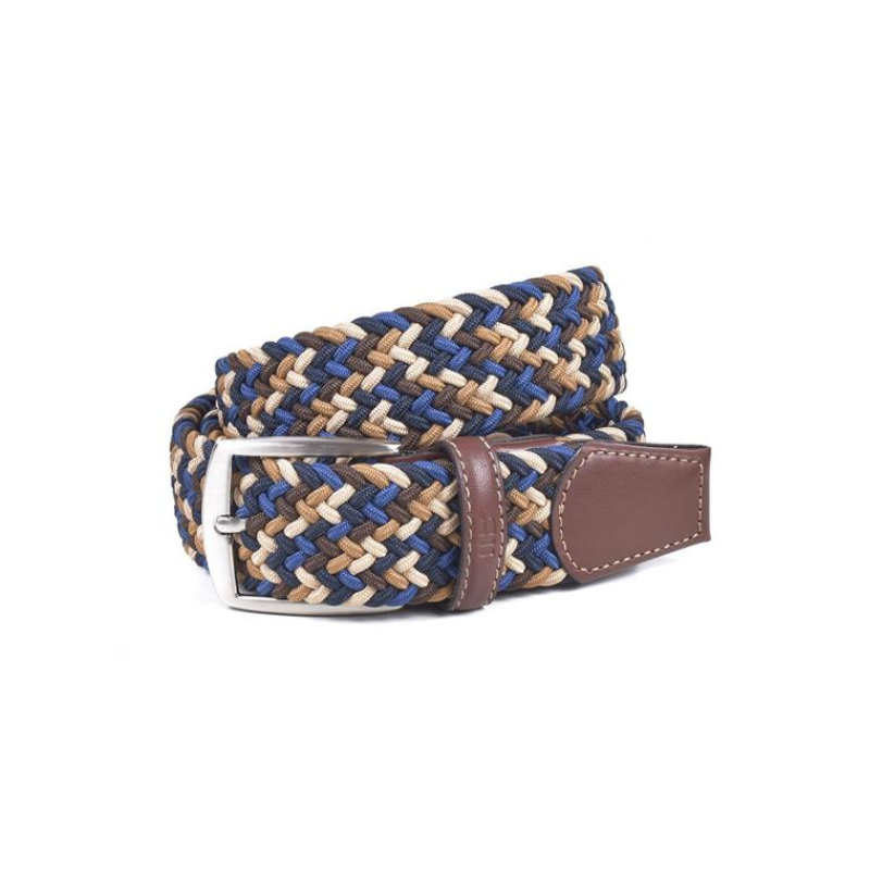 CINTURON TRENZADO ELASTICO MULTI