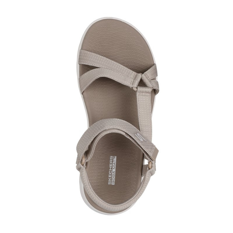 GO WALK FLEX SANDAL TAUPE 141451