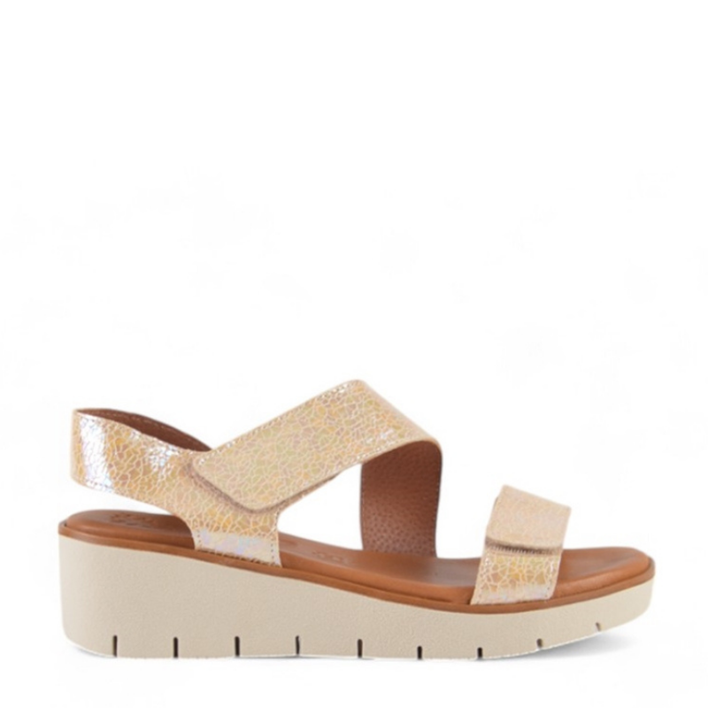 SANDALIA TIRA CRUZADA BEIGE IRIS 241326