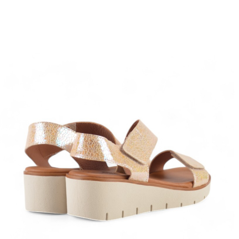 SANDALIA TIRA CRUZADA BEIGE IRIS 241326