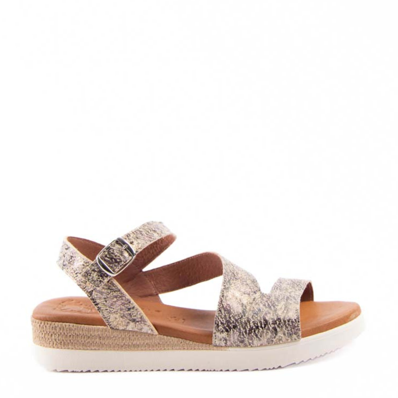 SANDALIA TIRA HEBILLA BEIGE MULTI 241325