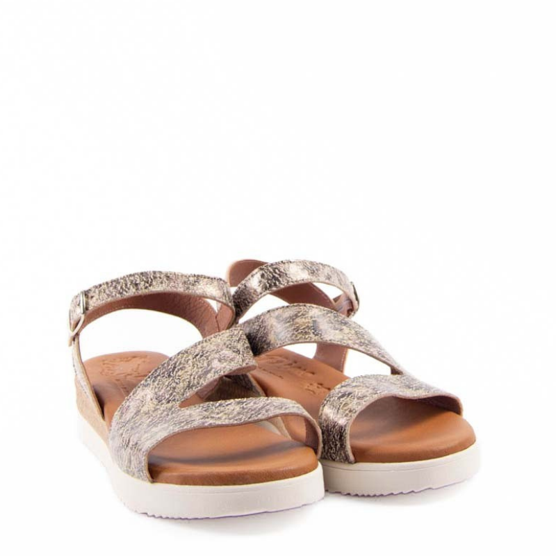 SANDALIA TIRA HEBILLA BEIGE MULTI 241325