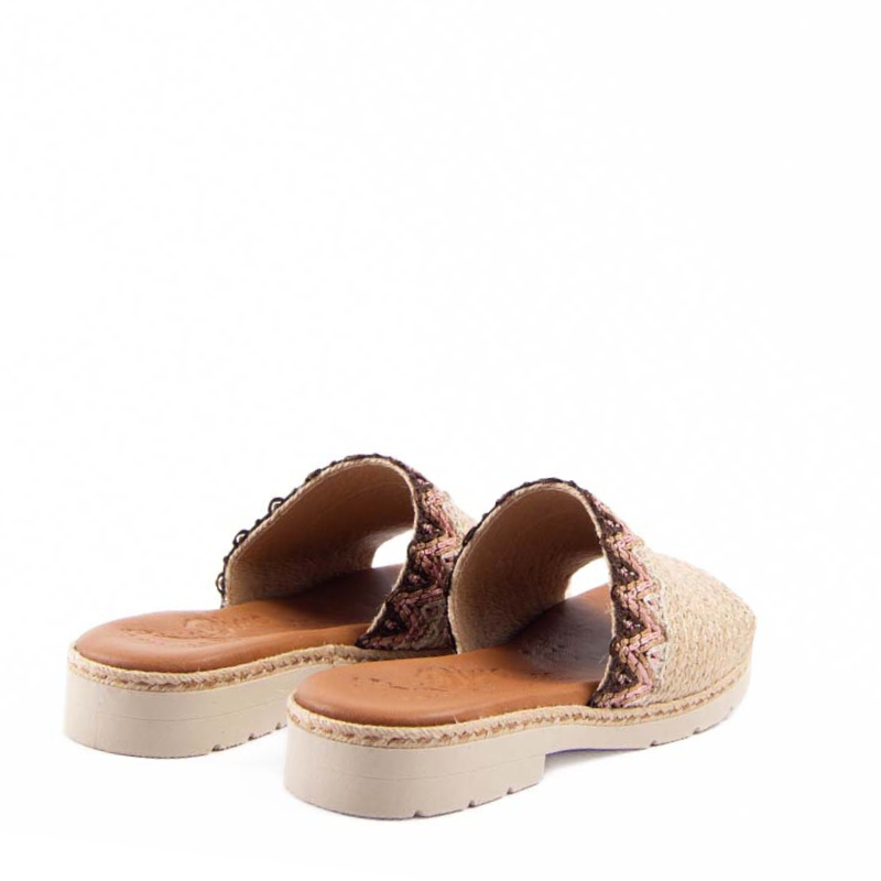 SANDALIA PALA YUTE CROCHET MARRON 241328