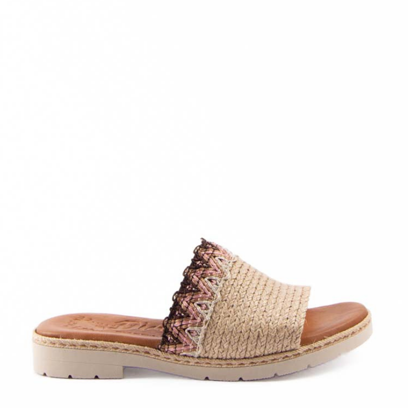 SANDALIA PALA YUTE CROCHET MARRON 241328