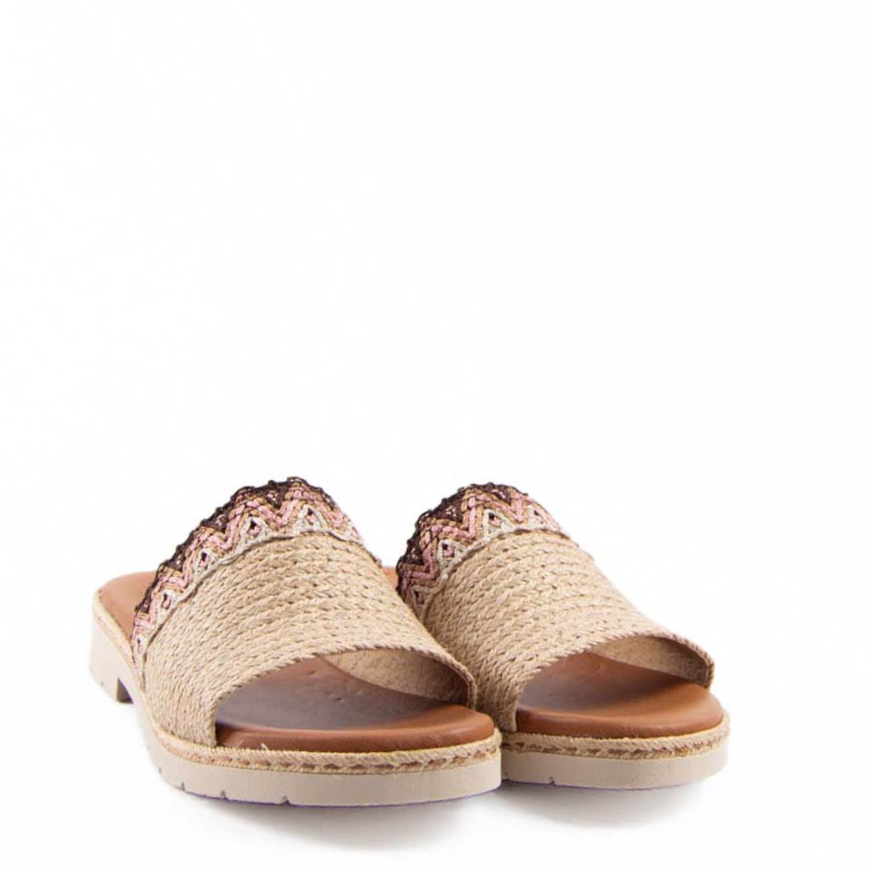 SANDALIA PALA YUTE CROCHET MARRON 241328