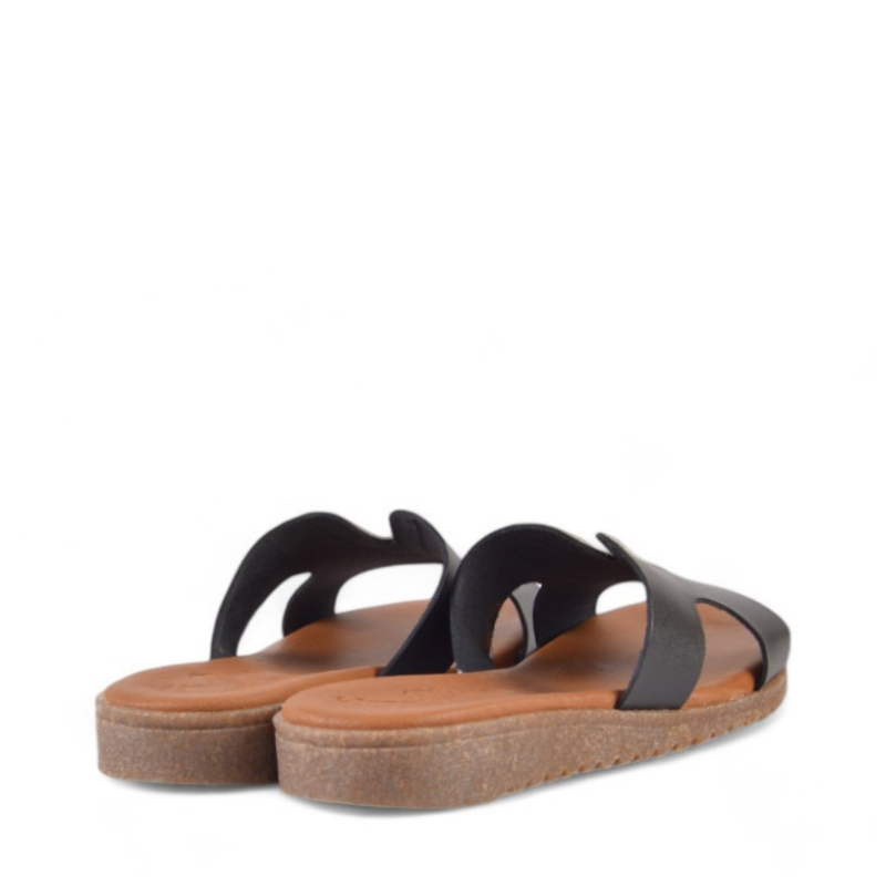 SANDALIA PALA V NEGRO PLATA 241332