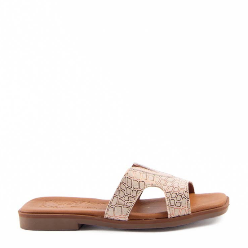 SANDALIA PALA V GRABADA SALMON 241331