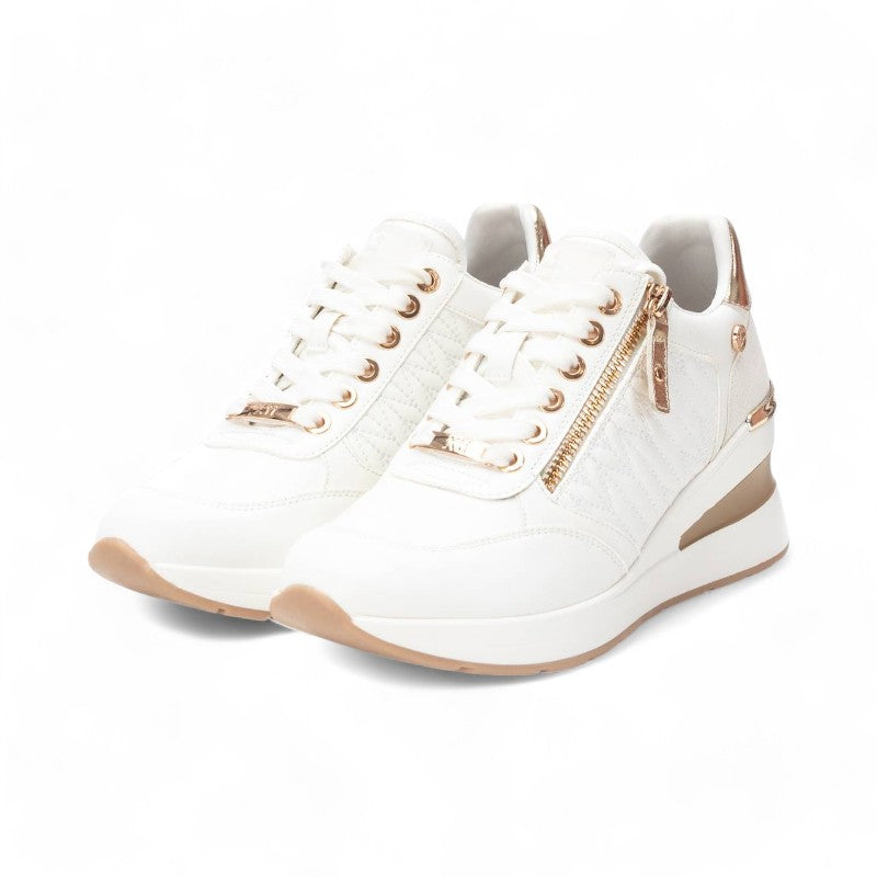 SNEAKER CUÑA ACOLCHADO BLANCO 143071