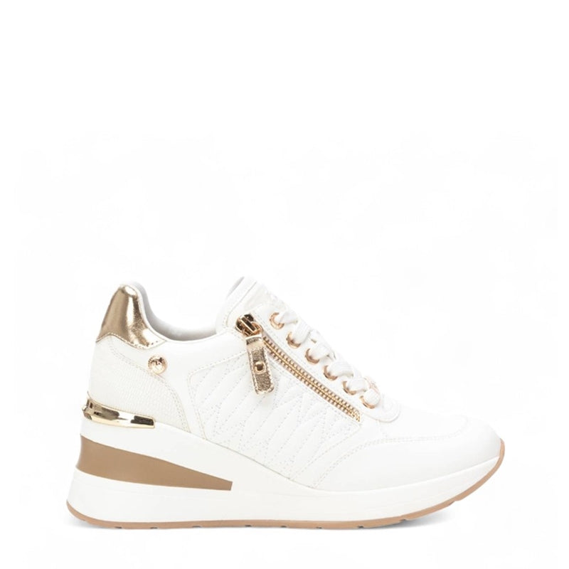 SNEAKER CUÑA ACOLCHADO BLANCO 143071