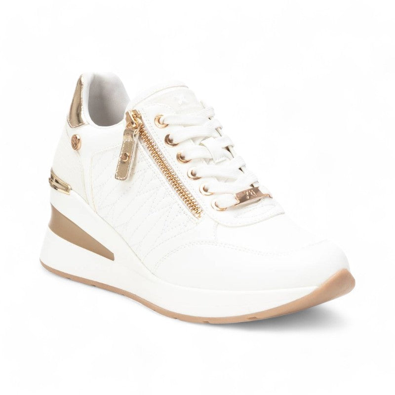 SNEAKER CUÑA ACOLCHADO BLANCO 143071