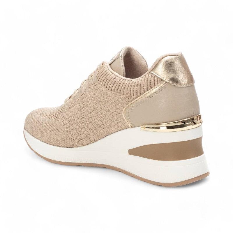 SNEAKER KNIT CORDON BEIGE 143721