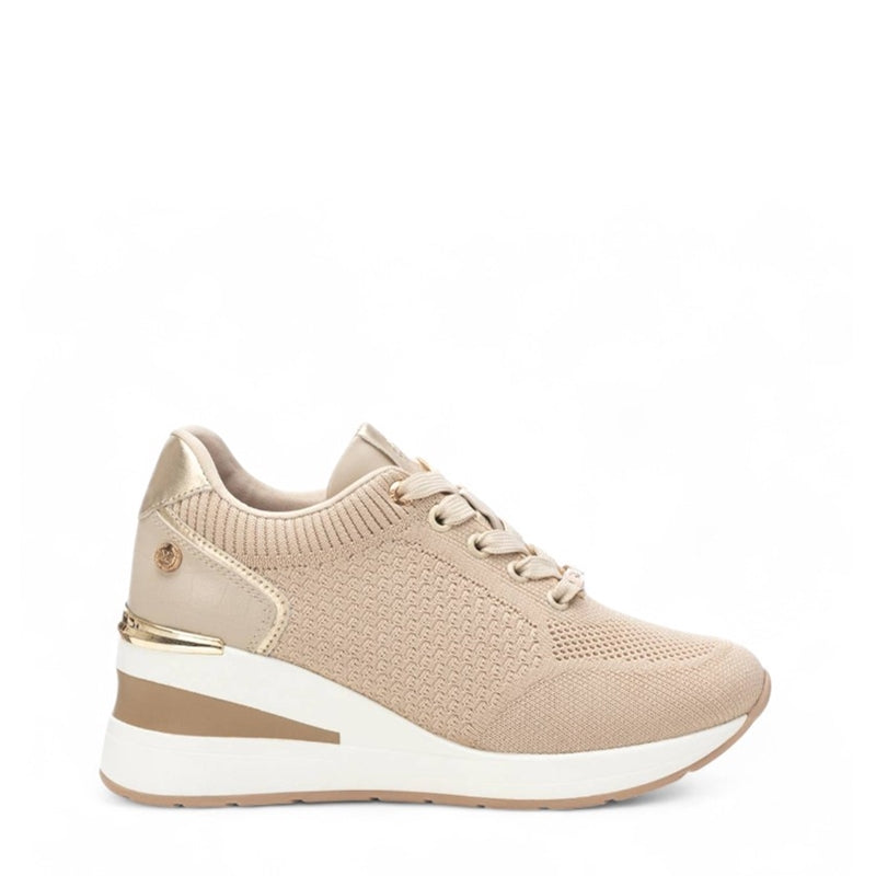 SNEAKER KNIT CORDON BEIGE 143721