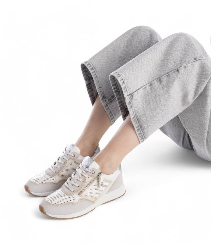 SNEAKER PICADOS ZIP BLANCO 143734