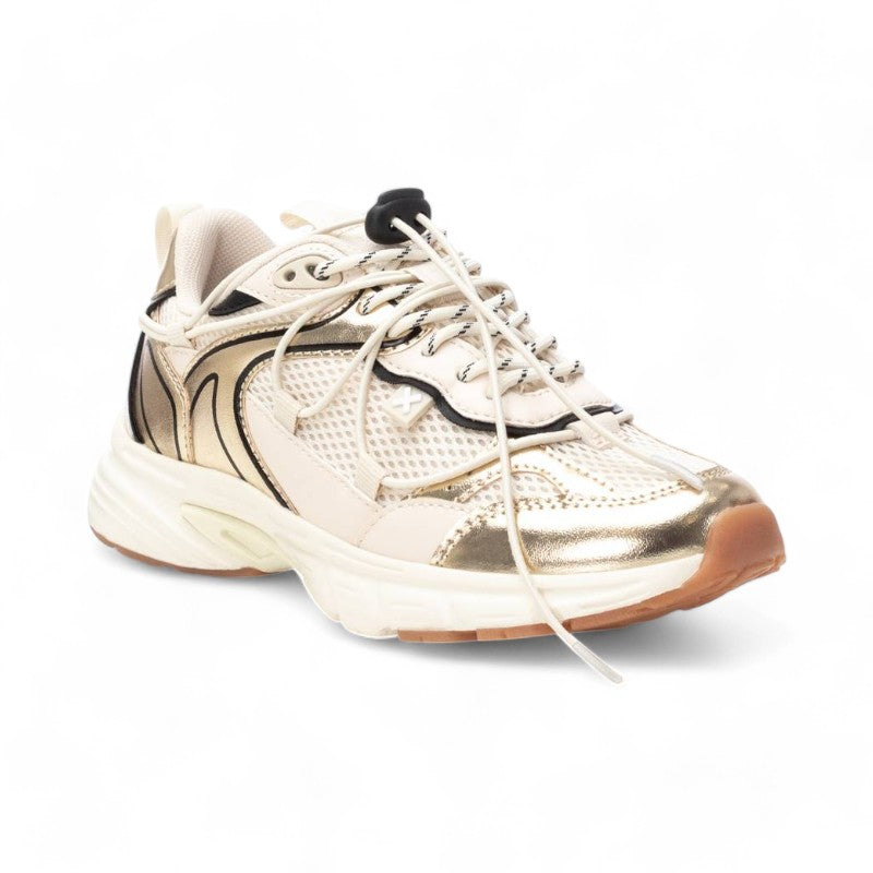 SNEAKER ELASTICO COMBI ORO 144052