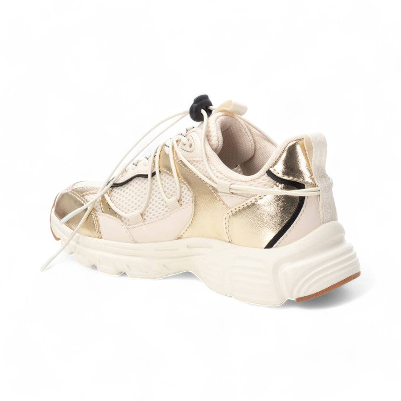 SNEAKER ELASTICO COMBI ORO 144052