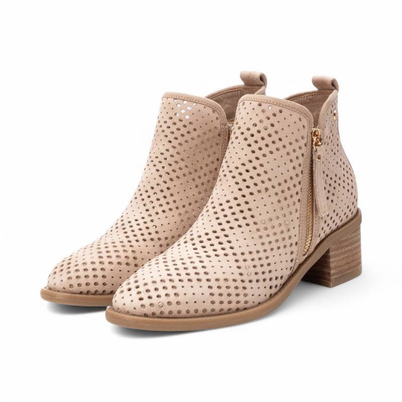 BOTIN CAMPERO CALADO BEIGE 143961