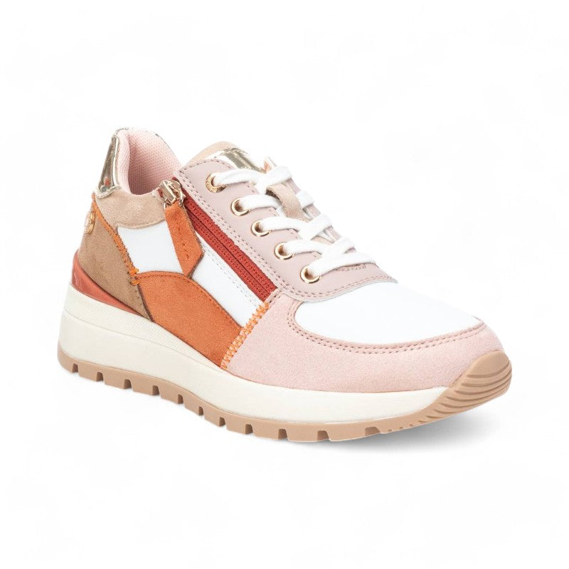 SNEAKER CUÑA ZIP MULTI NUDE 172446