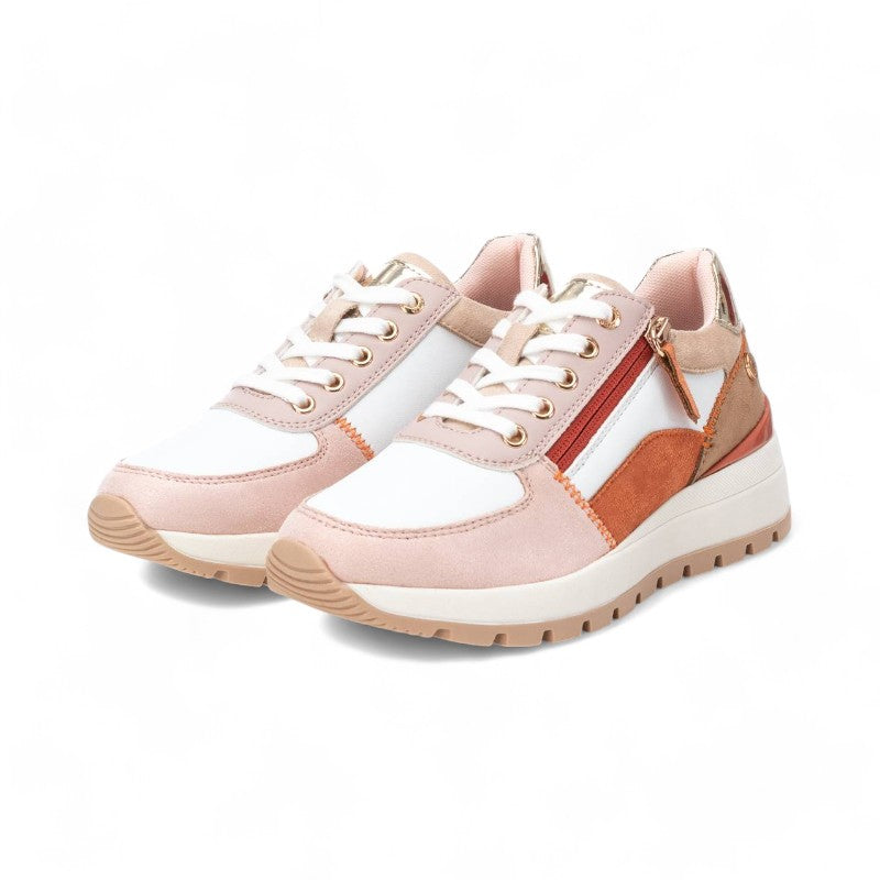 SNEAKER CUÑA ZIP MULTI NUDE 172446