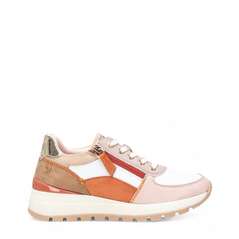SNEAKER CUÑA ZIP MULTI NUDE 172446
