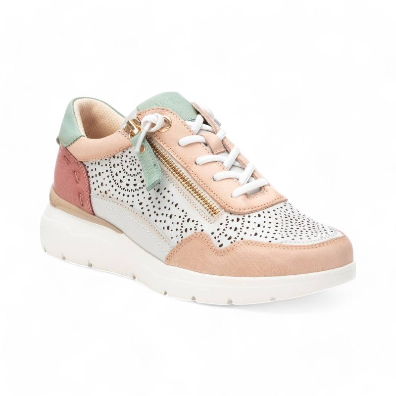 SNEAKER PICADOS ZIP NUDE 162274