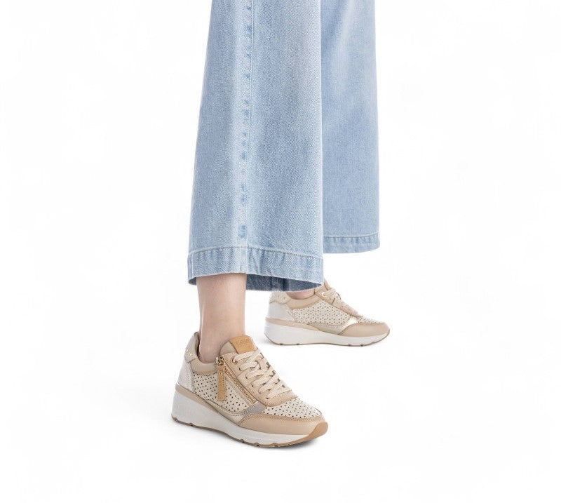 SNEAKER PICADOS COMBI BEIGE 162281