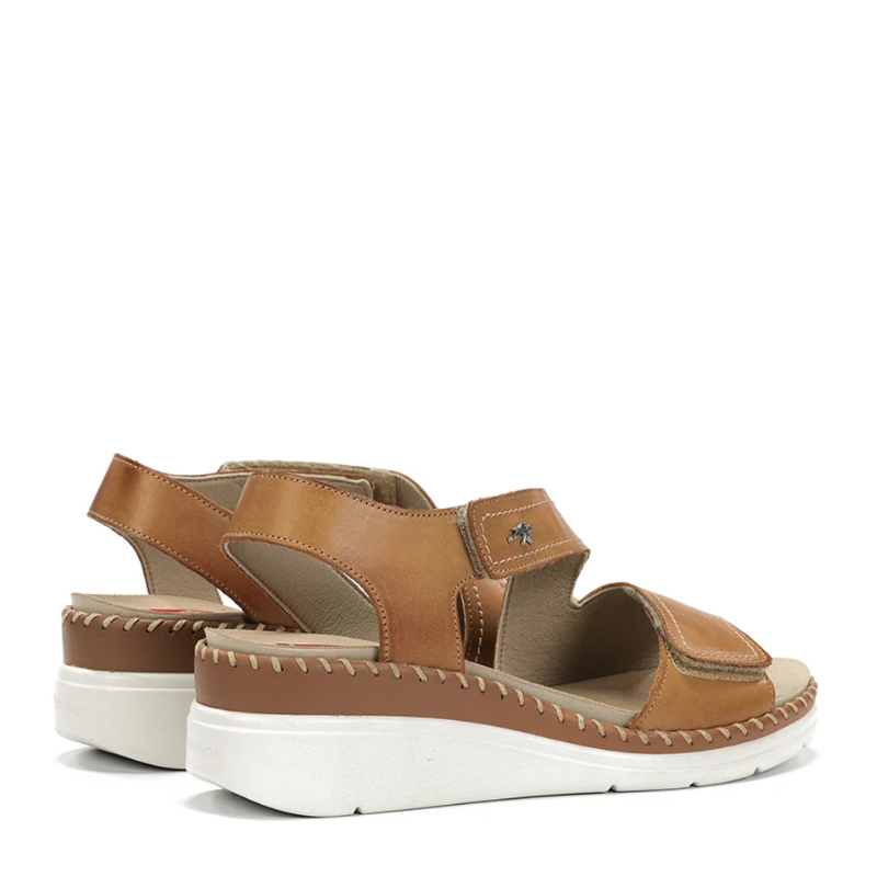 SANDALIA VELCROS CUÑA CUERO F2137