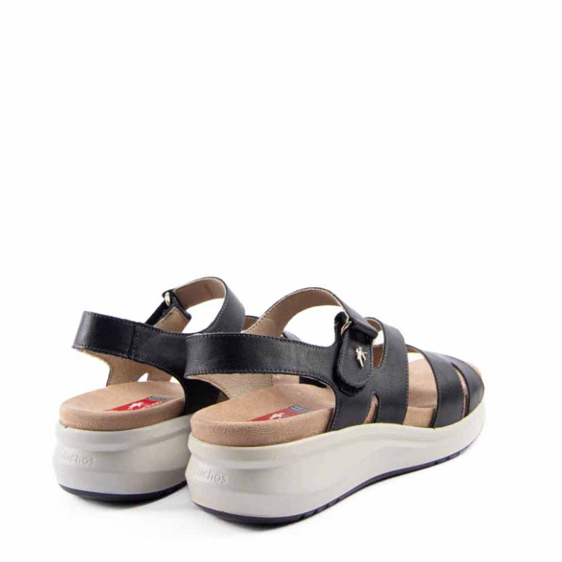 SANDALIA VELCRO TIBET NEGRO F1478