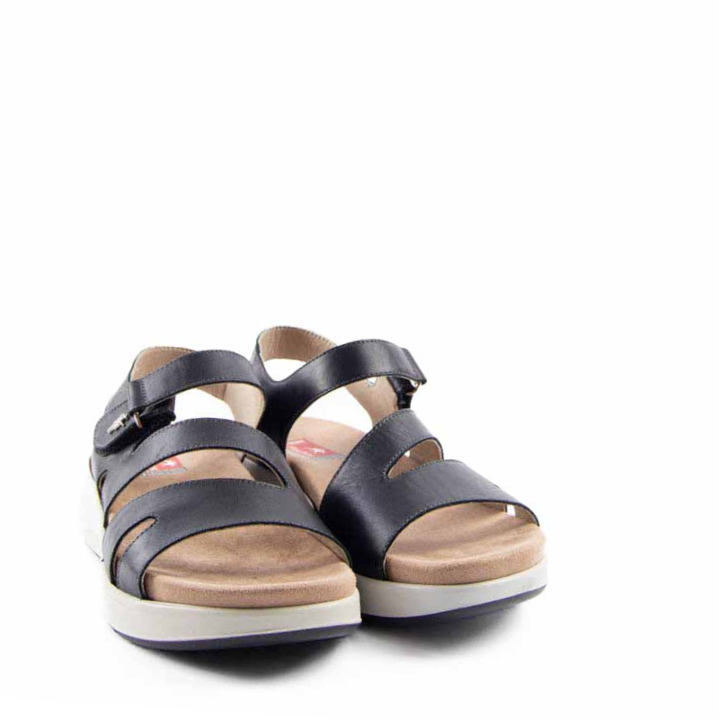 SANDALIA VELCRO TIBET NEGRO F1478