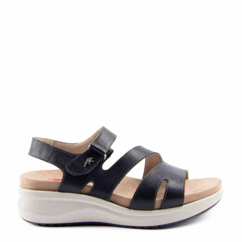 SANDALIA VELCRO TIBET NEGRO F1478