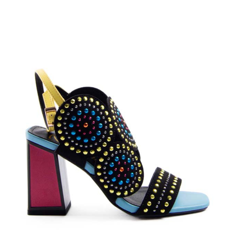 SANDALIA CIRCULOS STRASS MULTI 85604C