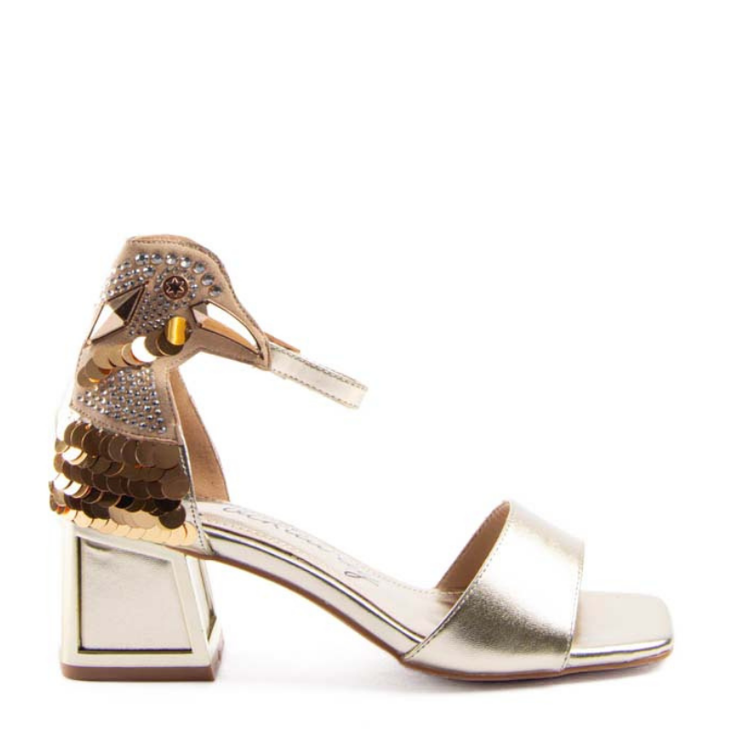 SANDALIA TALON PAPAGAYO ORO