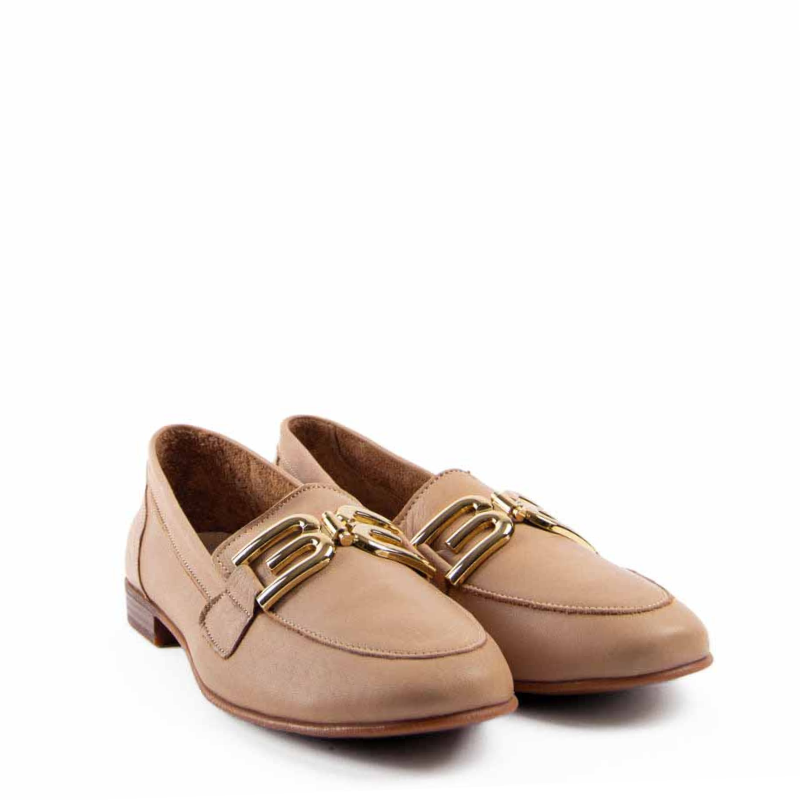 MOCASIN HEBILLA CREMA 25333