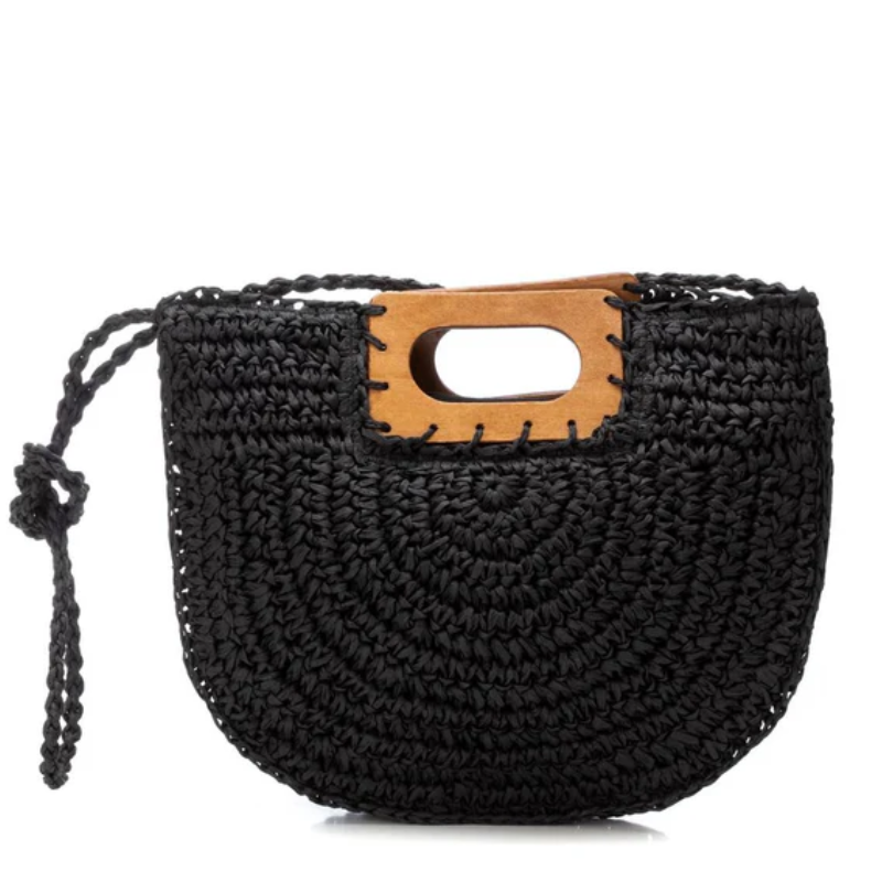 BANDOLERA RAFIA ASA NEGRO 184424