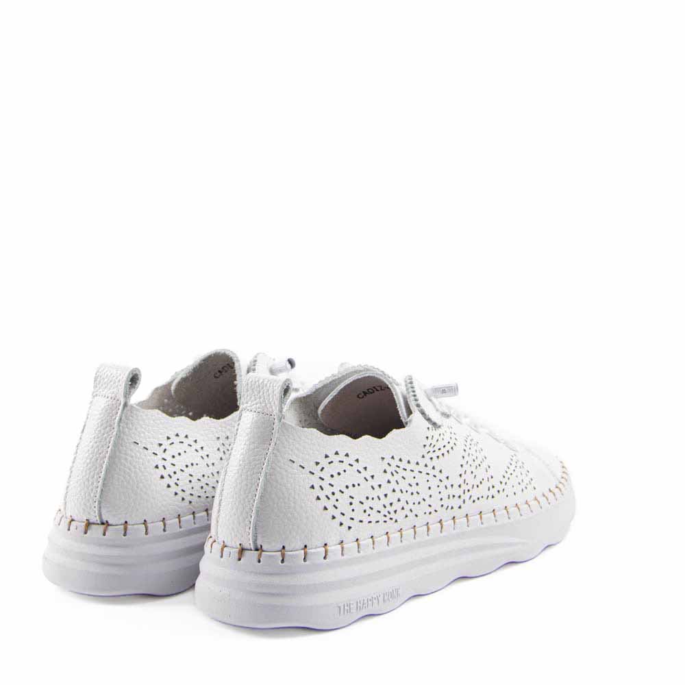 SNEAKER PICADO HOJAS BLANCO CADIZ001