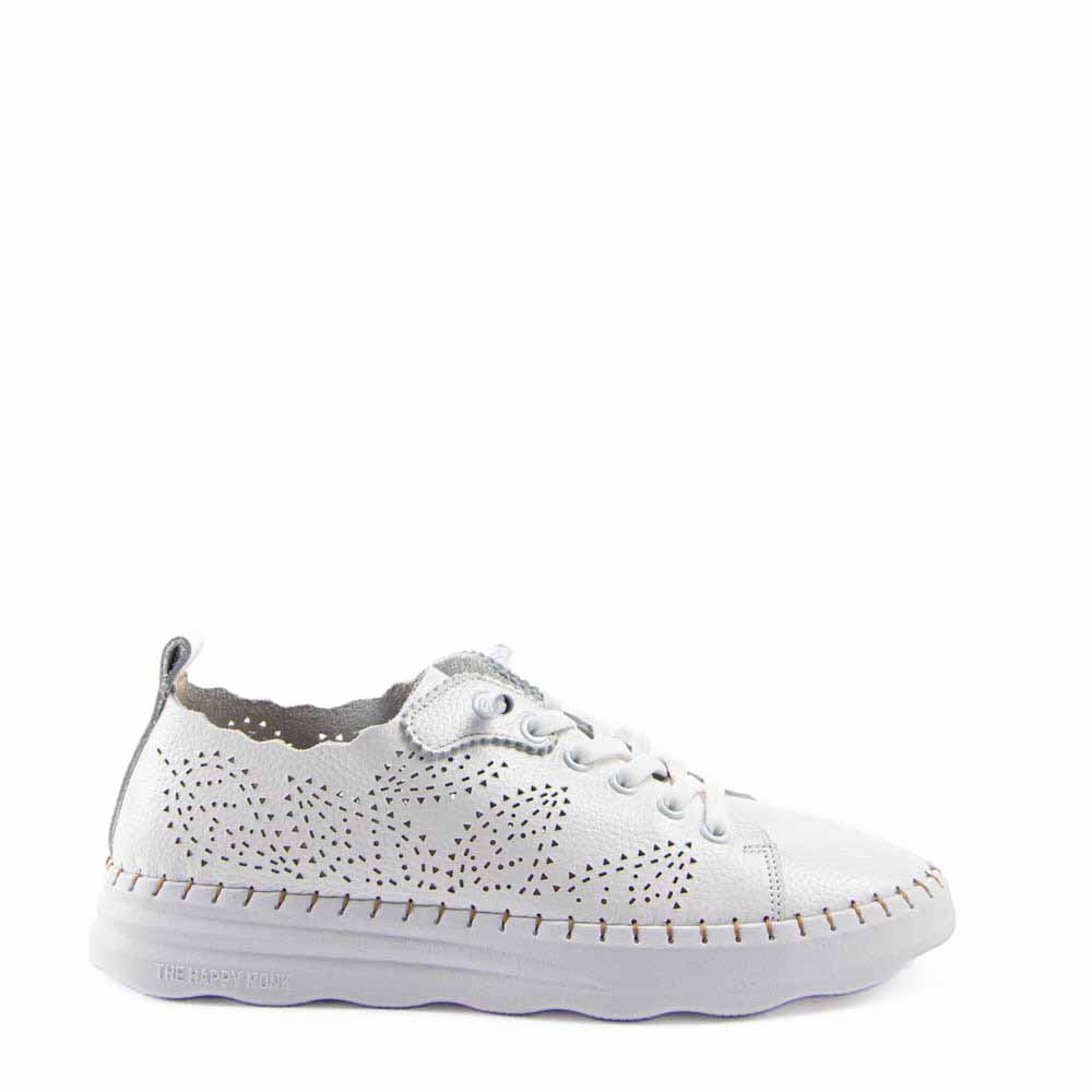 SNEAKER PICADO HOJAS BLANCO CADIZ001