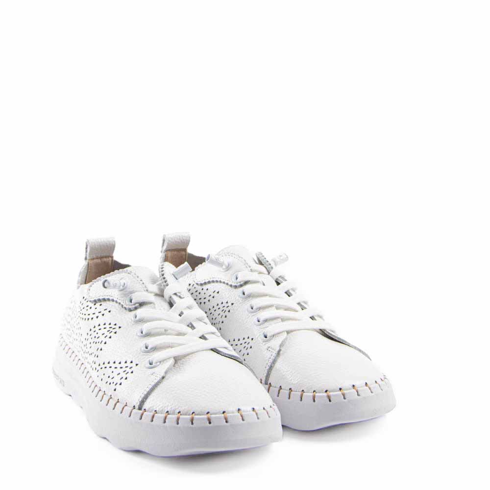 SNEAKER PICADO HOJAS BLANCO CADIZ001