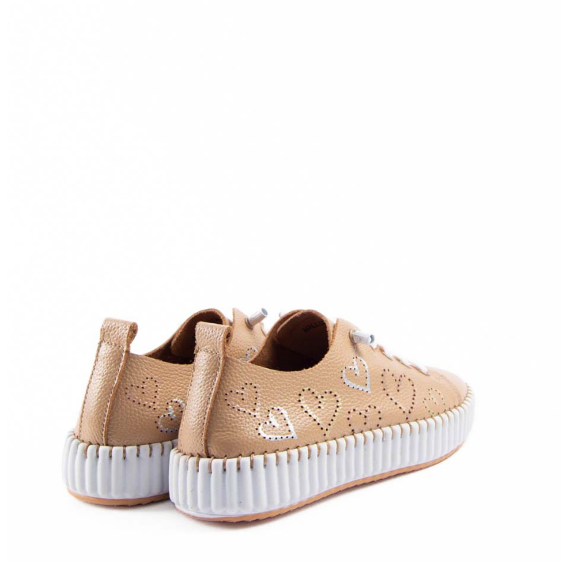 SNEAKER ESTAMPADO HEART BEIGE MALLORCA09