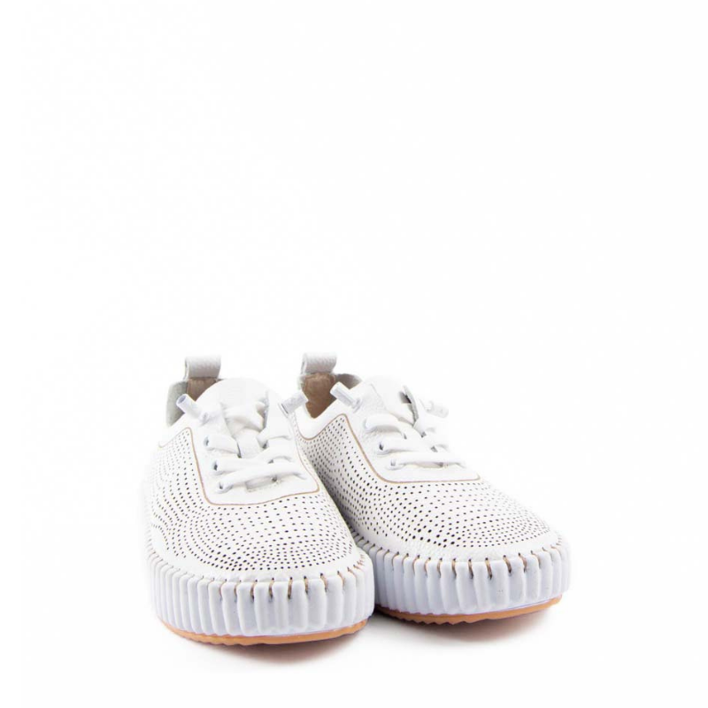 SNEAKER PIEL PICADO BLANCO MALLORCA08
