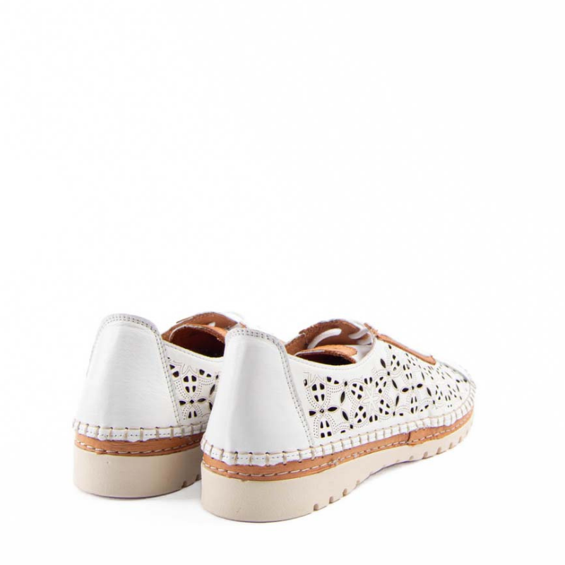 ZAPATO CORDON LASER BLANCO 016-105