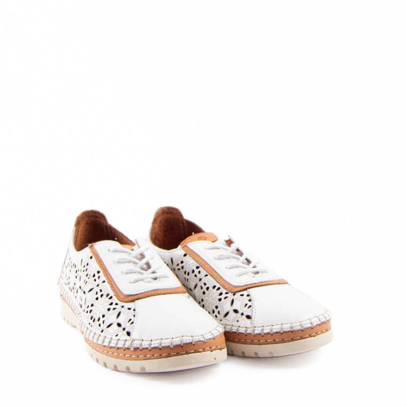 ZAPATO CORDON LASER BLANCO 016-105