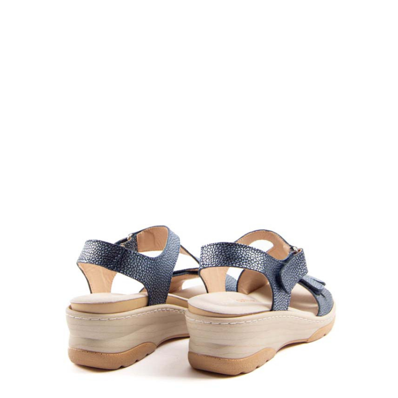 SANDALIA TRIPLE VELCRO MARINO 49123