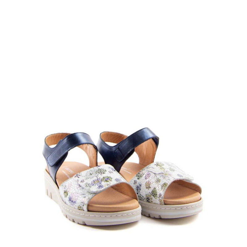 SANDALIA PALA FLORES MARINO 36148