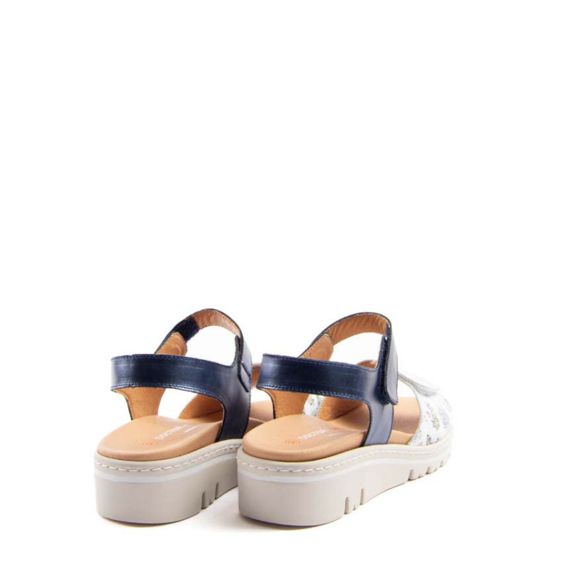 SANDALIA PALA FLORES MARINO 36148