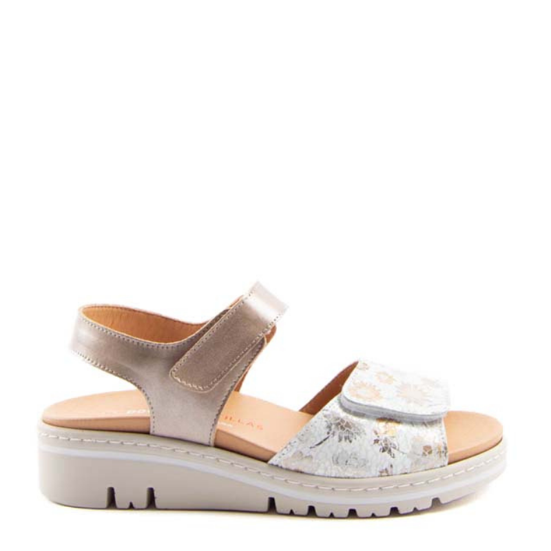 SANDALIA PALA FLORES PICO 36148