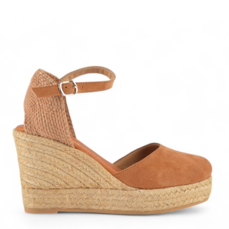 ALPARGATA CUÑA COÑAC 840-7A01