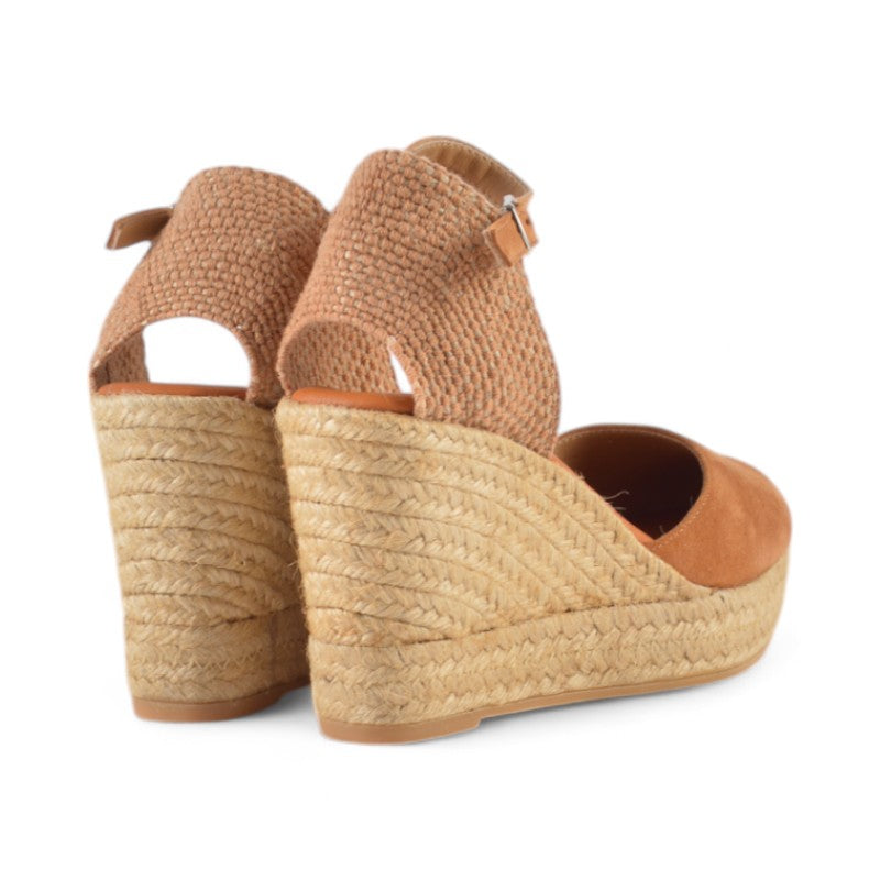 ALPARGATA CUÑA COÑAC 840-7A01