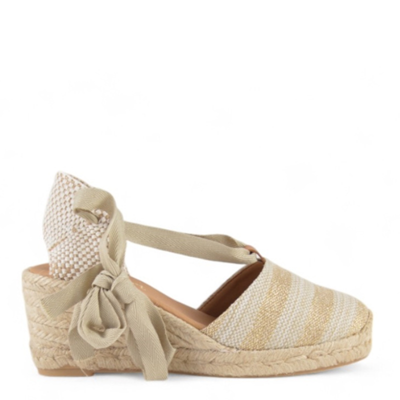 ALPARGATA RAYAS CUERDA PLATINO ADN-5BB32