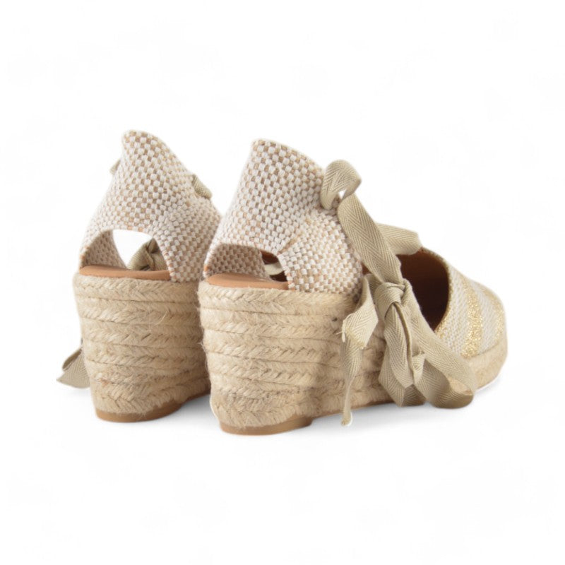 ALPARGATA RAYAS CUERDA PLATINO ADN-5BB32