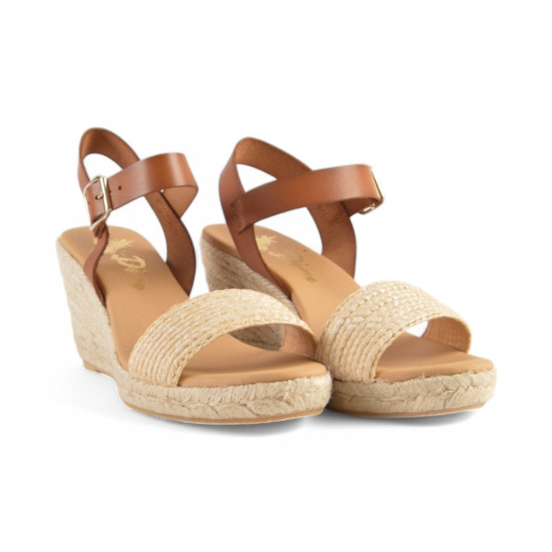 SANDALIA PALA RAFIA NATURAL HIE-RF810
