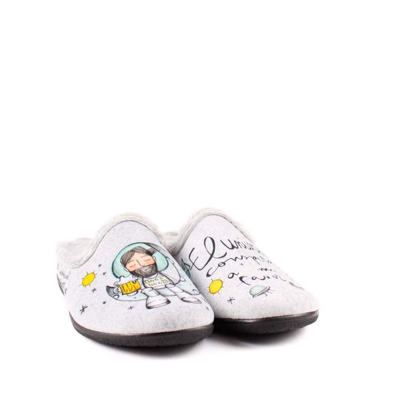 ZAPATILLA CASA UNIVERSO GRIS 232300